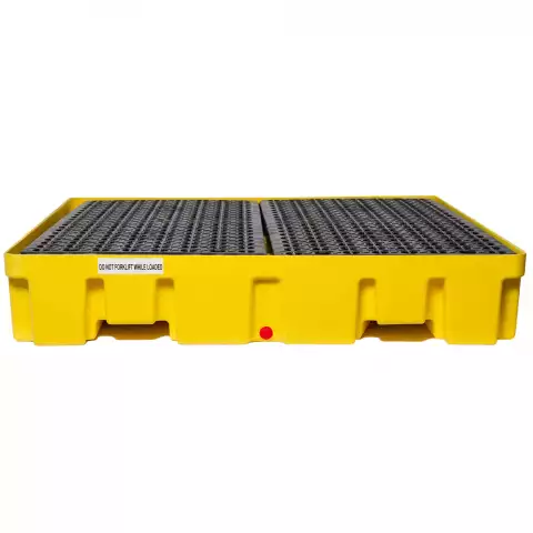 TARIMA ANTIDERRAME 4 TAMBOS CON DESAGÜE